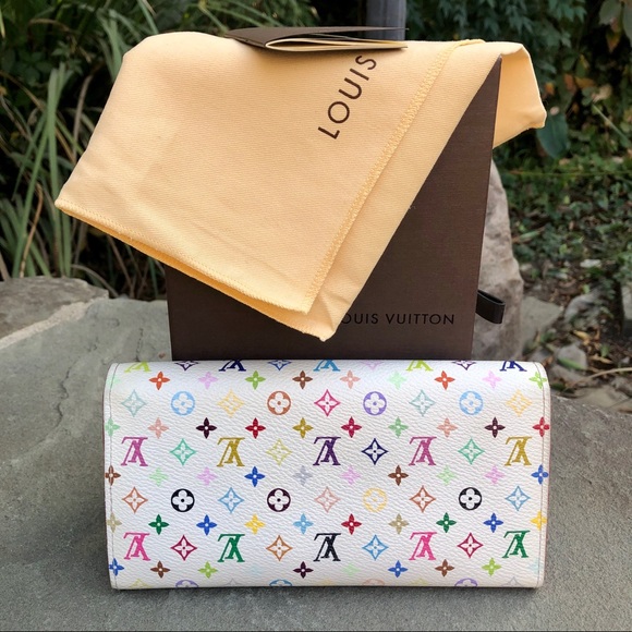 🚫SOLD LV Sarah Multicolor Wallet •W/DUSTBAG & BOX - Picture 15 of 16